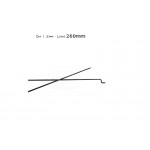 Z type D1.2mm push rod steel wire rc aircraft airplane connecting rod 260mm (2 Pcs)